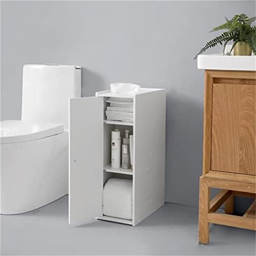 רהיטי PVC של IRDFWH ארון שירותים צר אמבטיה [20 * 40 * 65 סמ] ארון אמבטיה מדף פינתי מדף שונות מתלה לאחסון